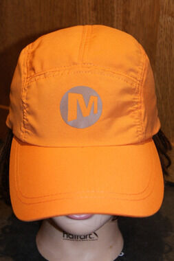 Merrell Lightweight Hiking Orange Baseball Hat Cap Adjustable OSFA